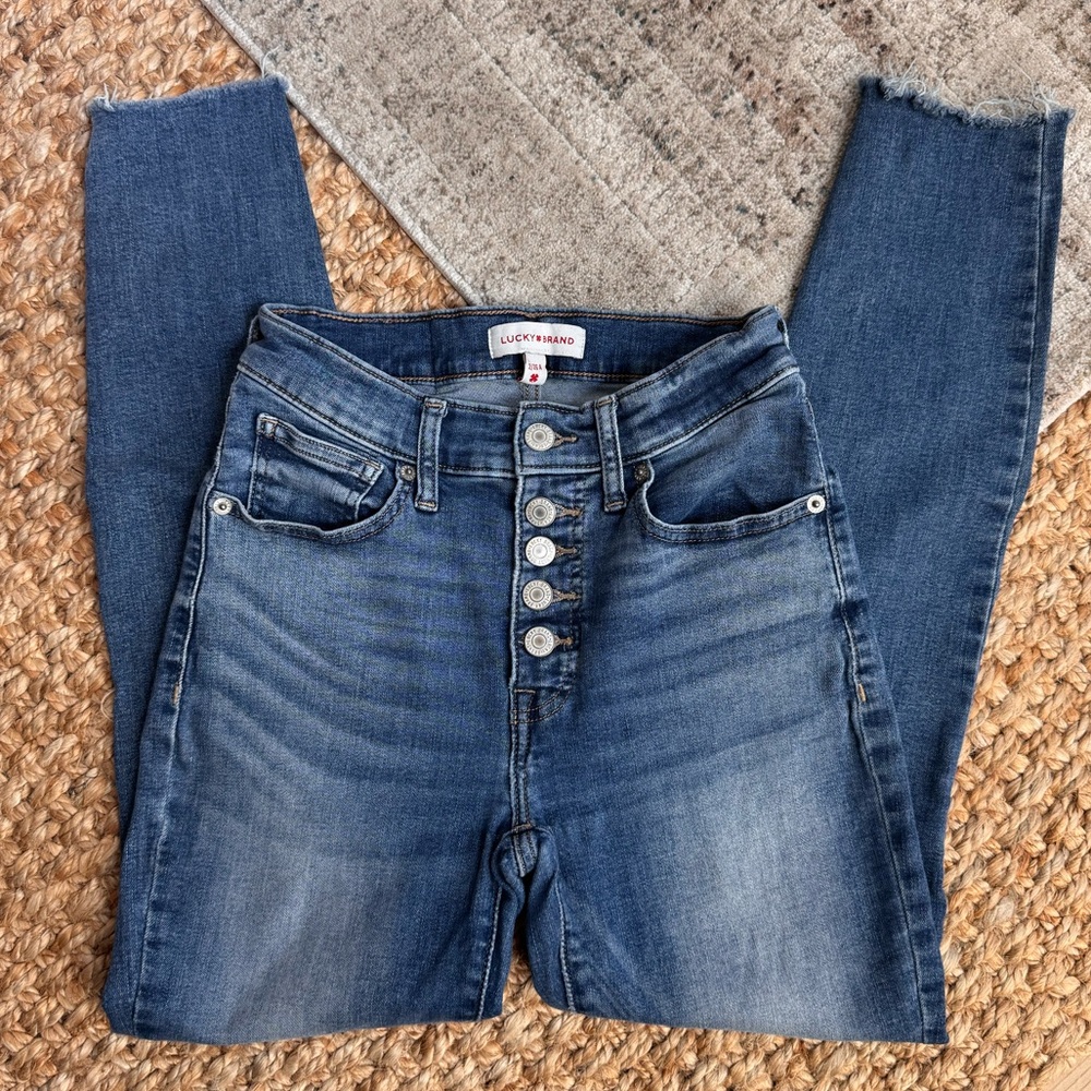 🌾 Lucky Brand Bridgette High Rise Skinny Women's Blue Jeans 2 26